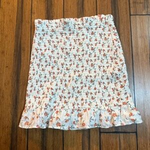 Floral Ruffle Skirt
